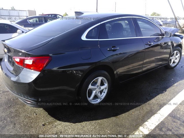 1G1ZB5STXGF230084 - 2016 CHEVROLET MALIBU LS 黑色 照片 4