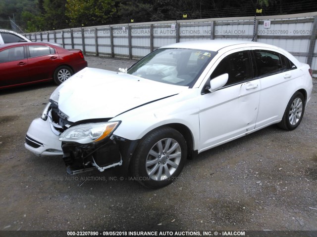 1C3CCBBB4DN600905 - 2013 CHRYSLER 200 TOURING WHITE photo 2