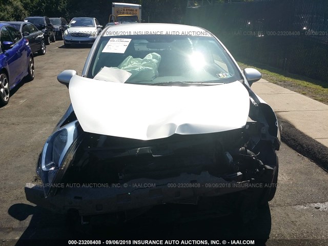 KNADN4A33E6419075 - 2014 KIA RIO EX SILVER photo 6