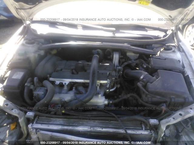 YV1RH592X72603533 - 2007 VOLVO S60 2.5T WHITE photo 10