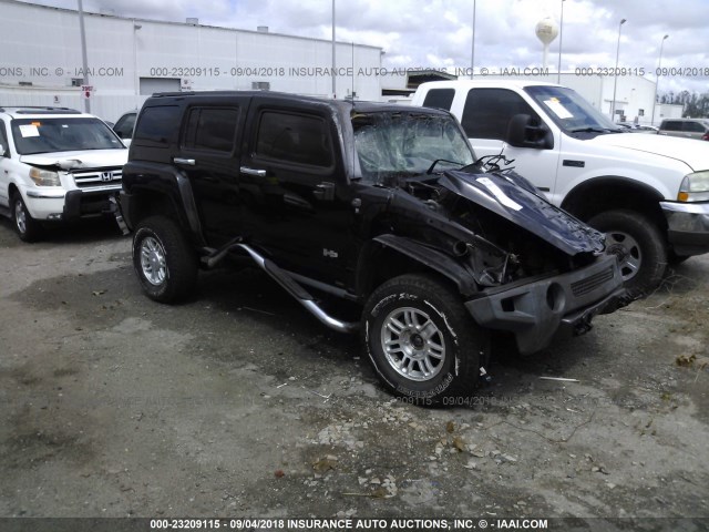 5GTDN13E678153485 - 2007 HUMMER H3 BLACK photo 1