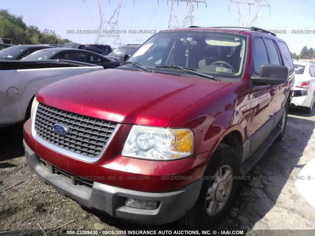 1FMPU15565LA93749 - 2005 FORD EXPEDITION XLT RED photo 2