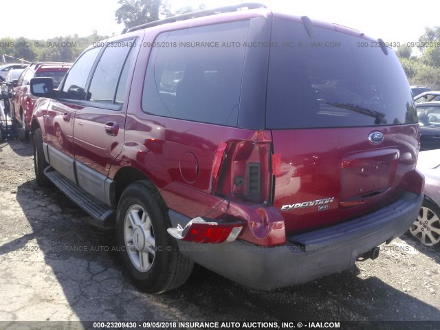 1FMPU15565LA93749 - 2005 FORD EXPEDITION XLT RED photo 3