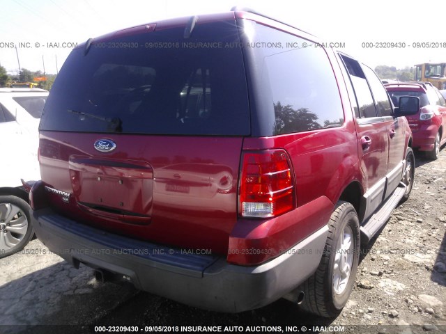 1FMPU15565LA93749 - 2005 FORD EXPEDITION XLT RED photo 4