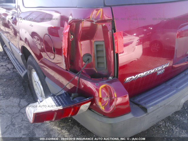 1FMPU15565LA93749 - 2005 FORD EXPEDITION XLT RED photo 6