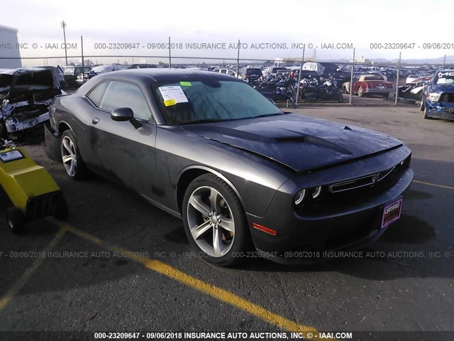 2C3CDZAG5FH723773 - 2015 DODGE CHALLENGER SXT GRAY photo 1