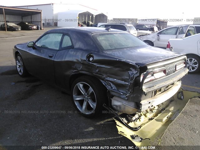 2C3CDZAG5FH723773 - 2015 DODGE CHALLENGER SXT GRAY photo 3