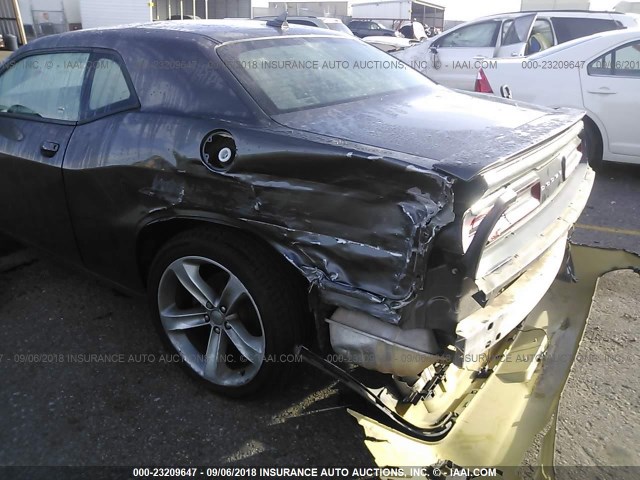 2C3CDZAG5FH723773 - 2015 DODGE CHALLENGER SXT GRAY photo 6