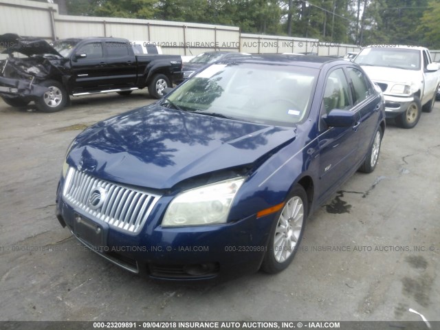 3MEHM08107R632316 - 2007 MERCURY MILAN PREMIER BLUE photo 2