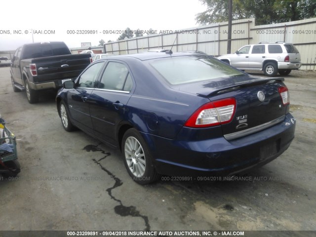 3MEHM08107R632316 - 2007 MERCURY MILAN PREMIER BLUE photo 3