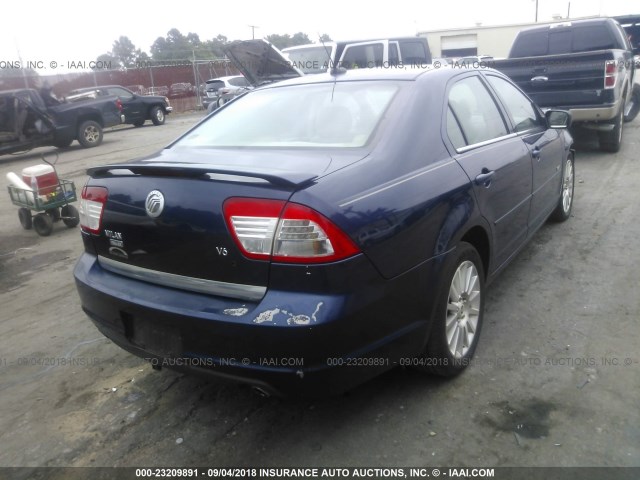 3MEHM08107R632316 - 2007 MERCURY MILAN PREMIER BLUE photo 4