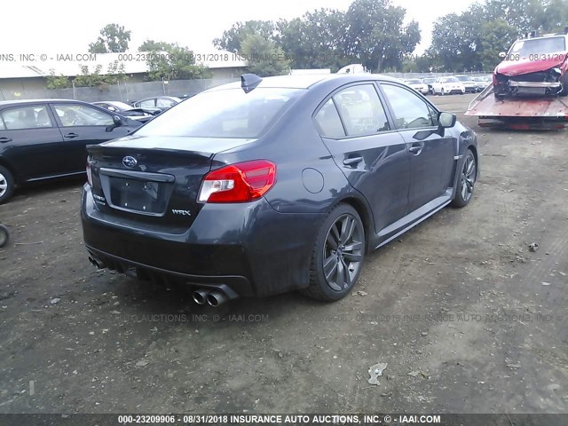 JF1VA1J66H8828388 - 2017 SUBARU WRX LIMITED GRAY photo 4