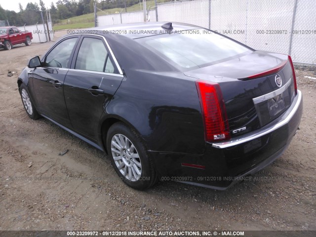 1G6DF5EG5A0115880 - 2010 CADILLAC CTS LUXURY COLLECTION BLACK photo 3