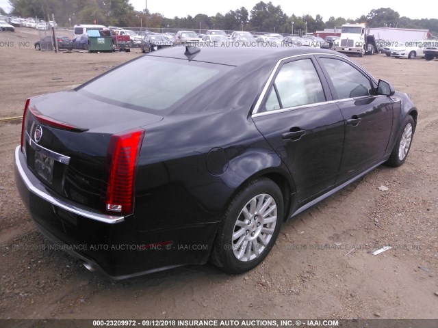 1G6DF5EG5A0115880 - 2010 CADILLAC CTS LUXURY COLLECTION BLACK photo 4