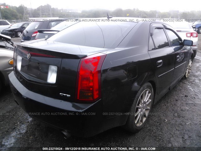 1G6DP577370195134 - 2007 CADILLAC CTS HI FEATURE V6 BLACK photo 4