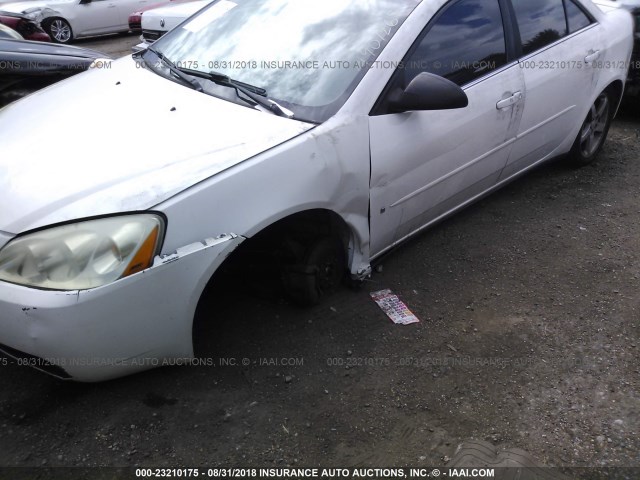 1G2ZH558164202086 - 2006 PONTIAC G6 GT WHITE photo 6