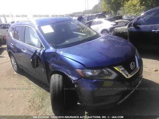 KNMAT2MV1HP507604 - 2017 NISSAN ROGUE S/SV BLUE photo 1