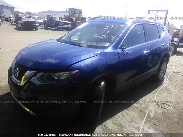 KNMAT2MV1HP507604 - 2017 NISSAN ROGUE S/SV BLUE photo 2