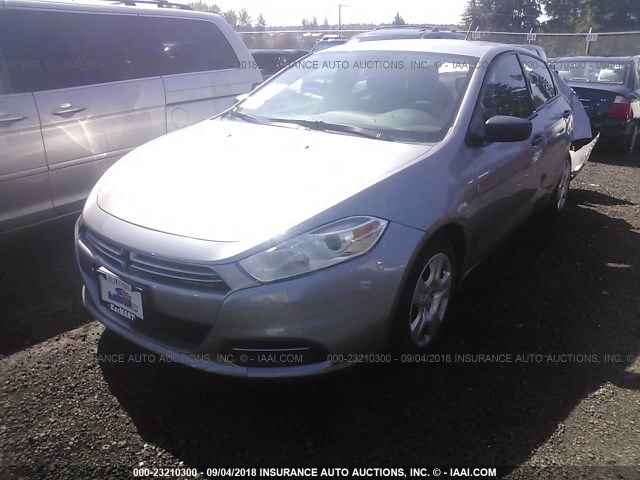 1C3CDFAA9GD519809 - 2016 DODGE DART SE SILVER photo 2