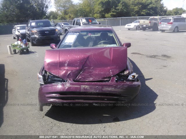 4T1BG22K9WU355955 - 1998 TOYOTA CAMRY CE/LE/XLE 勃艮第红 照片 6