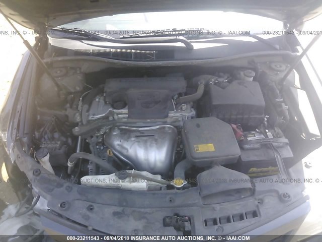 4T1BF1FK8EU458452 - 2014 TOYOTA CAMRY L/SE/LE/XLE ნაცრისფერი ფოტო 10
