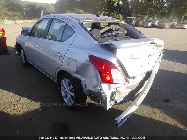 3N1CN7AP2FL838628 - 2015 NISSAN VERSA S/S PLUS/SV/SL SILVER photo 3