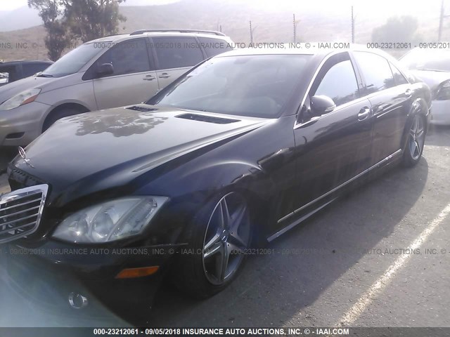 WDDNG71X89A243008 - 2009 MERCEDES-BENZ S 550 BLACK photo 2