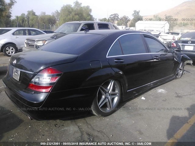 WDDNG71X89A243008 - 2009 MERCEDES-BENZ S 550 BLACK photo 4