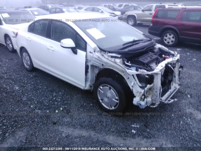 2HGFB2F6XCH554725 - 2012 HONDA CIVIC HF WHITE photo 1