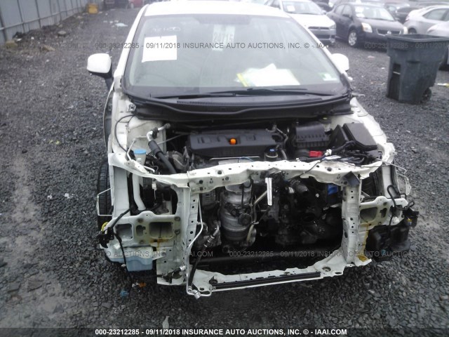 2HGFB2F6XCH554725 - 2012 HONDA CIVIC HF WHITE photo 6