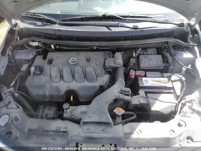 3N1BC1AP5AL448291 - 2010 NISSAN VERSA S/SL GRAY photo 10