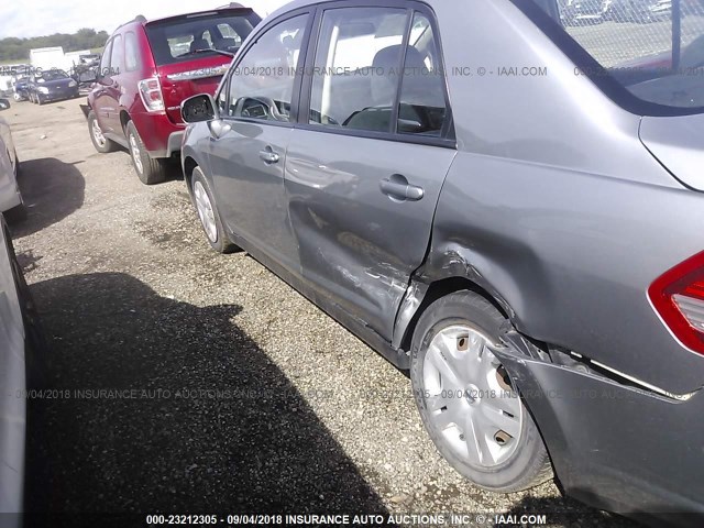 3N1BC1AP5AL448291 - 2010 NISSAN VERSA S/SL GRAY photo 6