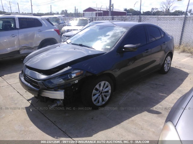 1C3CDFBB4FD128900 - 2015 DODGE DART SXT GRAY photo 2