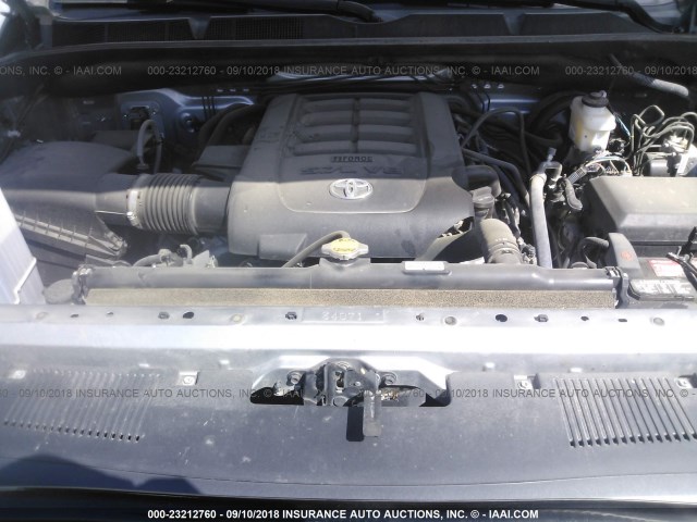 5TFUW5F16FX461040 - 2015 TOYOTA TUNDRA DOUBLE CAB SR/SR5 SILVER photo 10