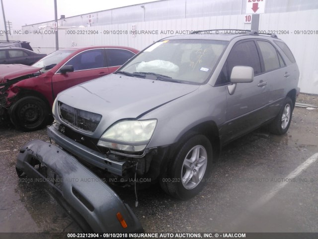 JTJHF10U430308980 - 2003 LEXUS RX 300 GRAY photo 2