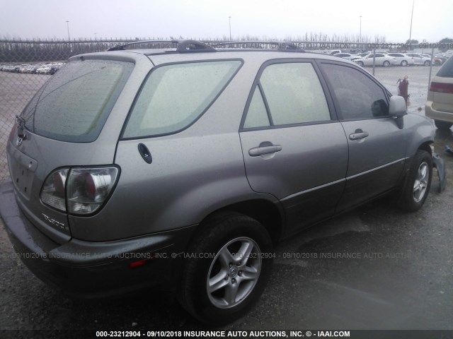 JTJHF10U430308980 - 2003 LEXUS RX 300 GRAY photo 4