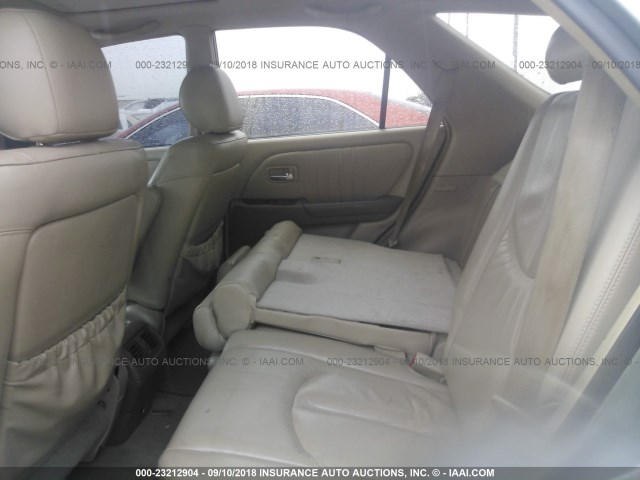 JTJHF10U430308980 - 2003 LEXUS RX 300 GRAY photo 8