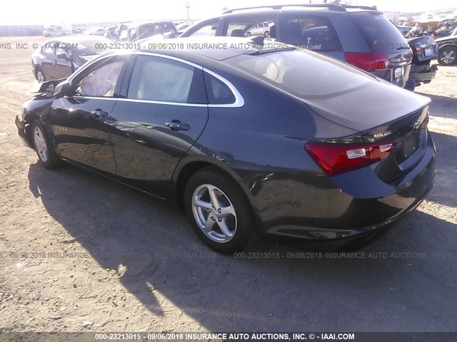 1G1ZB5STXHF253771 - 2017 CHEVROLET MALIBU LS 灰色 照片 3