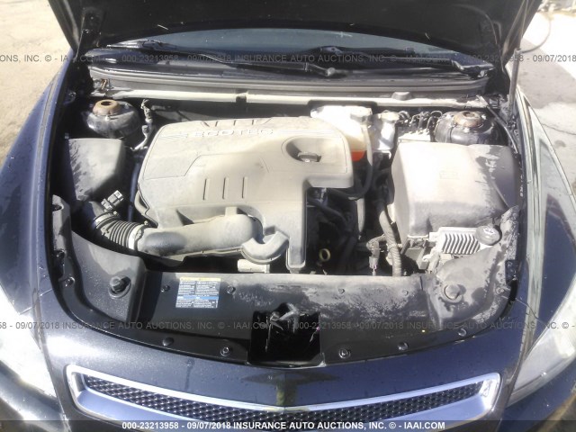 1G1ZC5EB6AF147694 - 2010 CHEVROLET MALIBU 1LT 黑色 照片 10