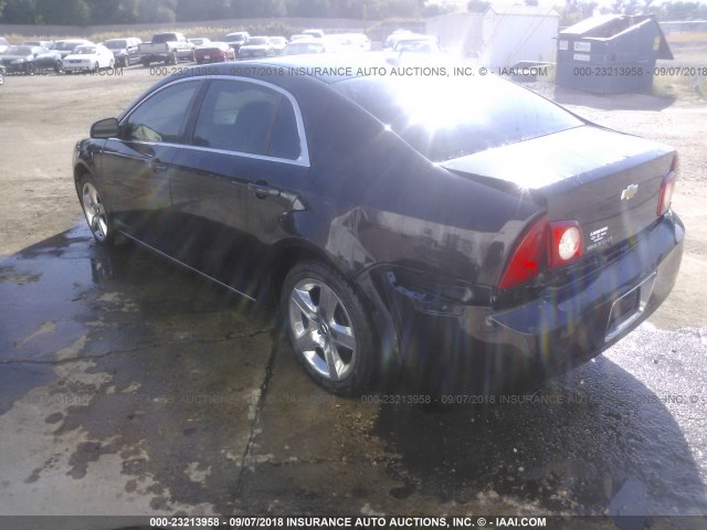 1G1ZC5EB6AF147694 - 2010 CHEVROLET MALIBU 1LT 黑色 照片 3