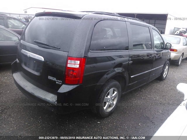 2D8HN54X99R670322 - 2009 DODGE GRAND CARAVAN SXT BLACK photo 4