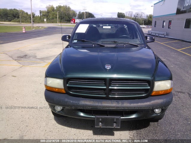 1B7GG22Y5XS237574 - 1999 DODGE DAKOTA GREEN photo 6