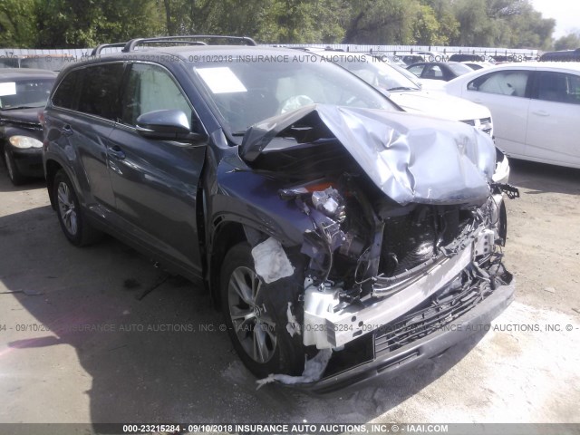 5TDBKRFH1GS277056 - 2016 TOYOTA HIGHLANDER LE/LE PLUS BLUE photo 1