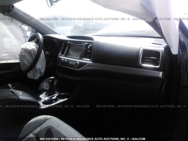 5TDBKRFH1GS277056 - 2016 TOYOTA HIGHLANDER LE/LE PLUS BLUE photo 5