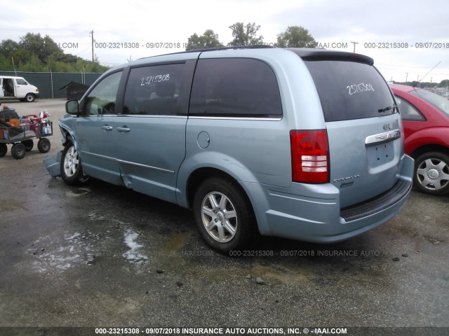 2A4RR5D17AR491584 - 2010 CHRYSLER TOWN & COUNTRY TOURING BLUE photo 3