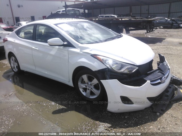 5NPDH4AE9BH005733 - 2011 HYUNDAI ELANTRA GLS/LIMITED WHITE photo 1