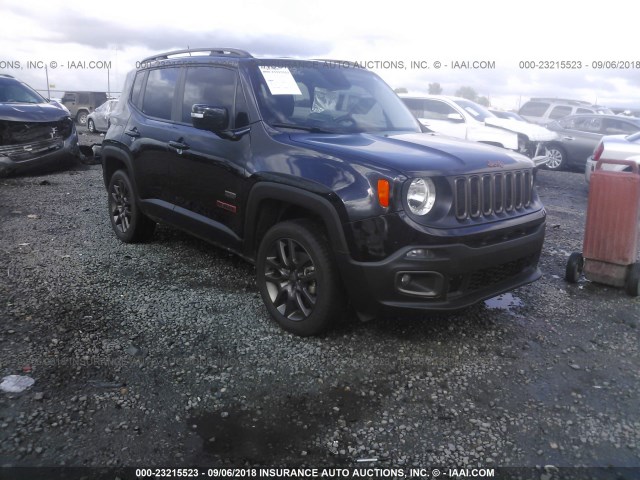 ZACCJBBTXGPC85176 - 2016 JEEP RENEGADE LATITUDE BLACK photo 1