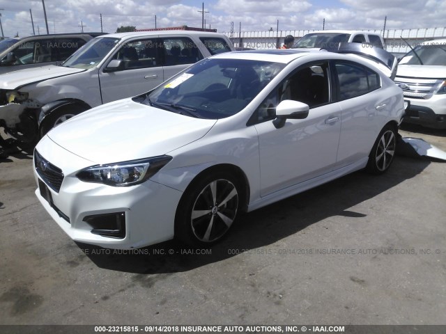 4S3GKAM65H3605428 - 2017 SUBARU IMPREZA SPORT WHITE photo 2