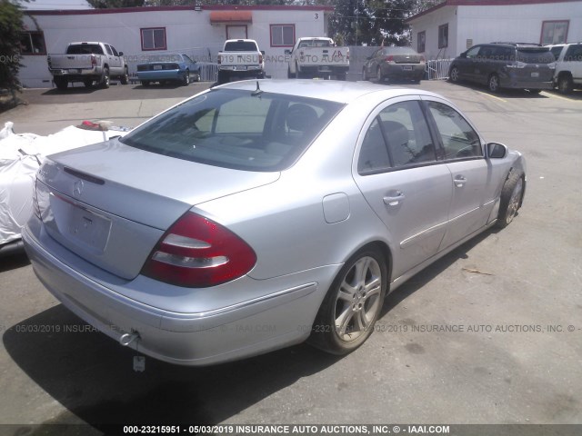 WDBUF56J56A903548 - 2006 MERCEDES-BENZ E 350 SILVER photo 4