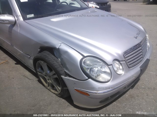 WDBUF56J56A903548 - 2006 MERCEDES-BENZ E 350 SILVER photo 6